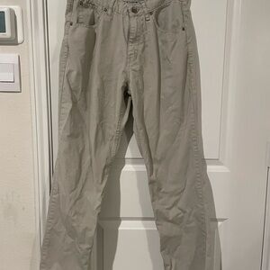 PD&C Men's Light Beige Relaxed Jeans